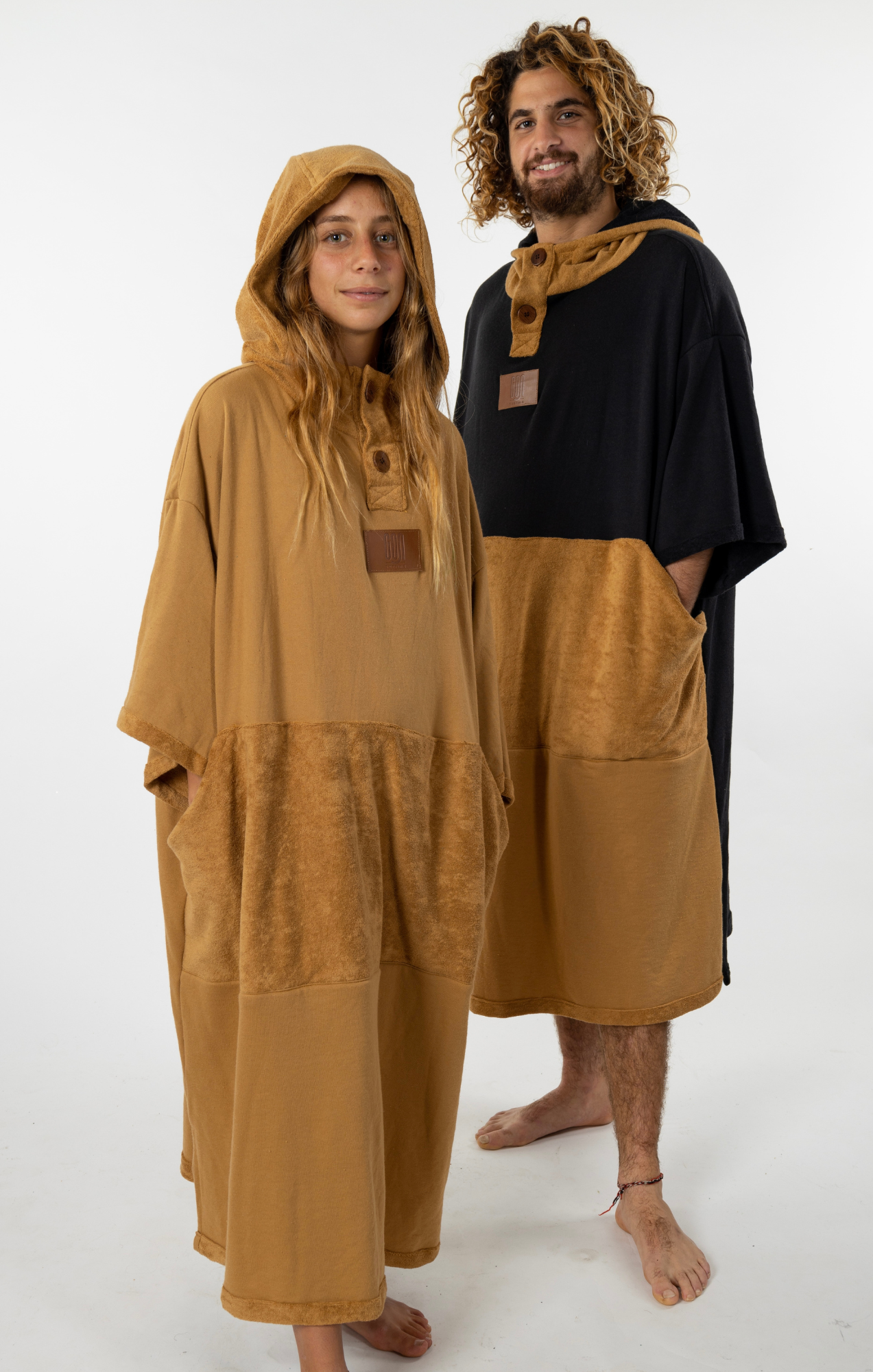 Black & Beige - Poncho