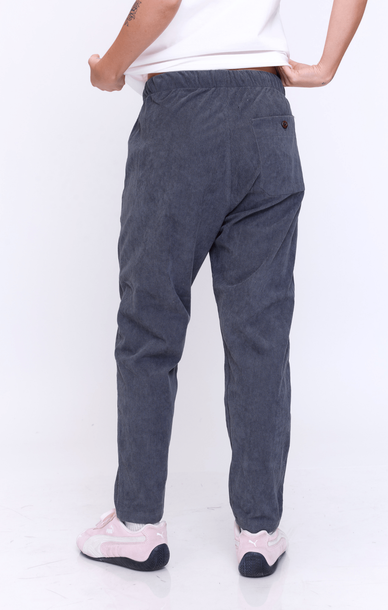 Dark Gray - Corduroy Long Pants - GONSURFING