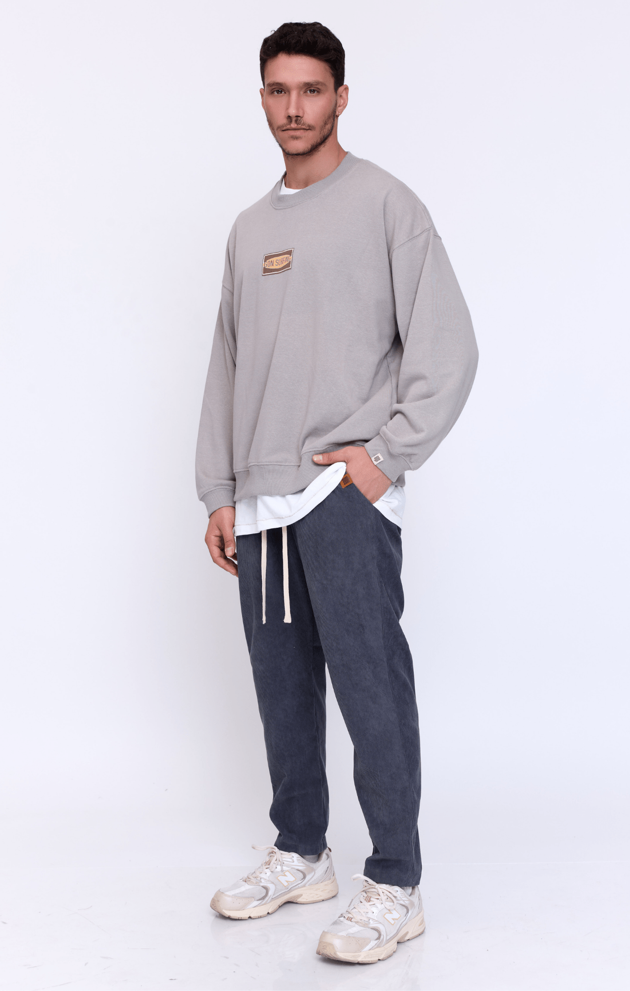 Dark Gray - Corduroy Long Pants - GONSURFING
