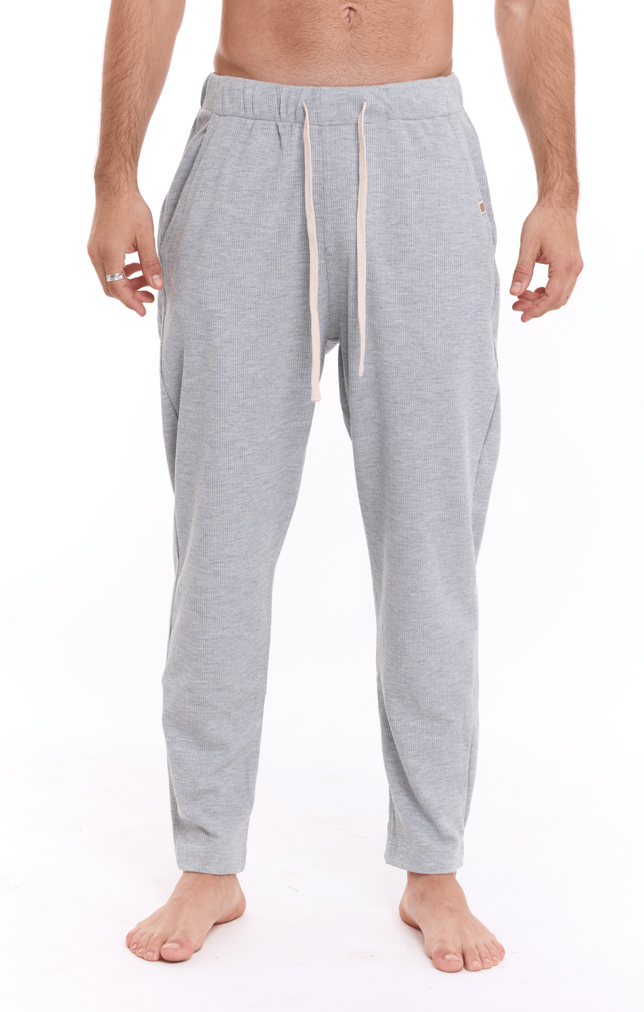 Gray - Waffle Unisex Long Pants - GONSURFING