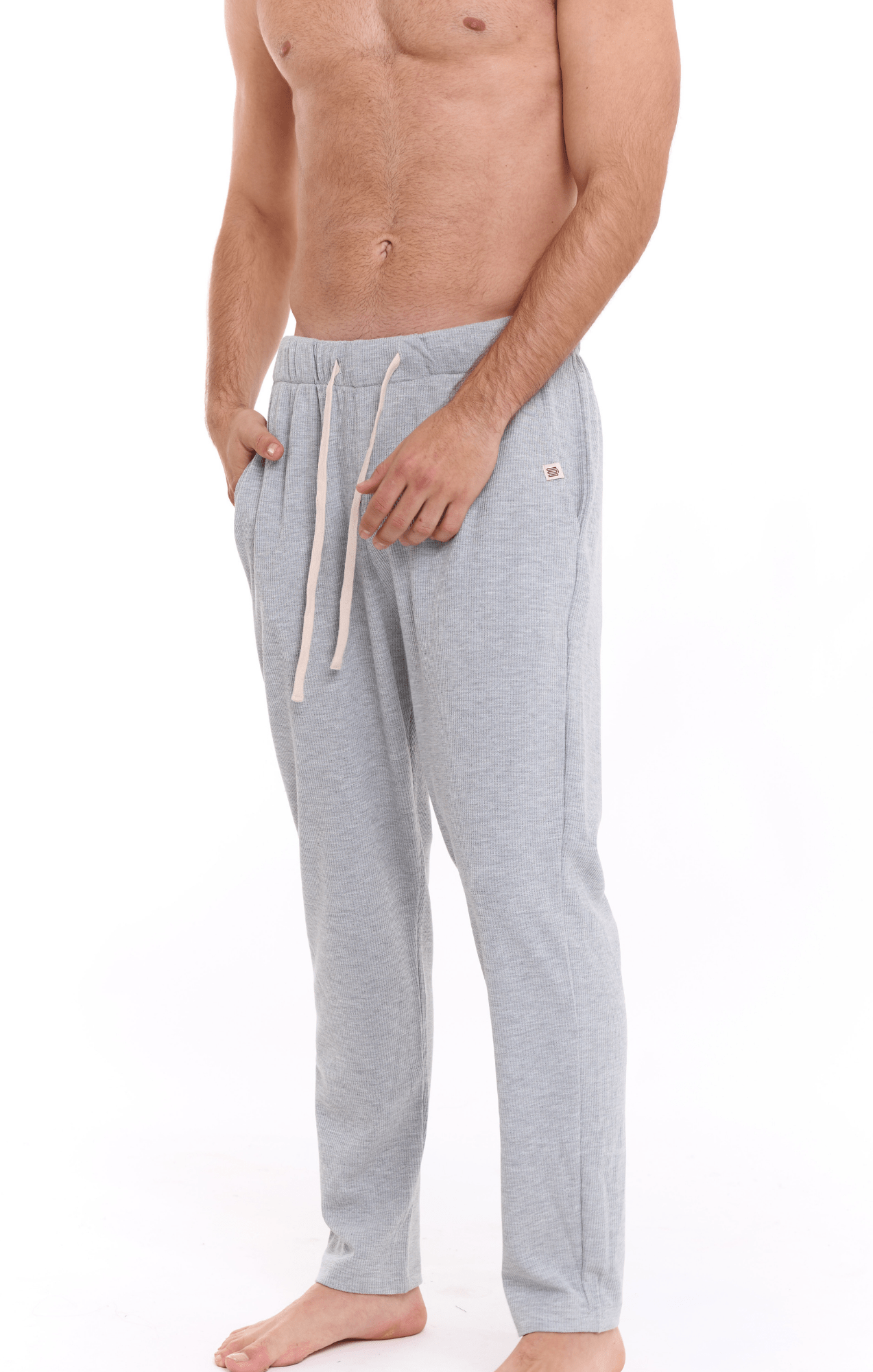 Gray - Waffle Unisex Long Pants - GONSURFING