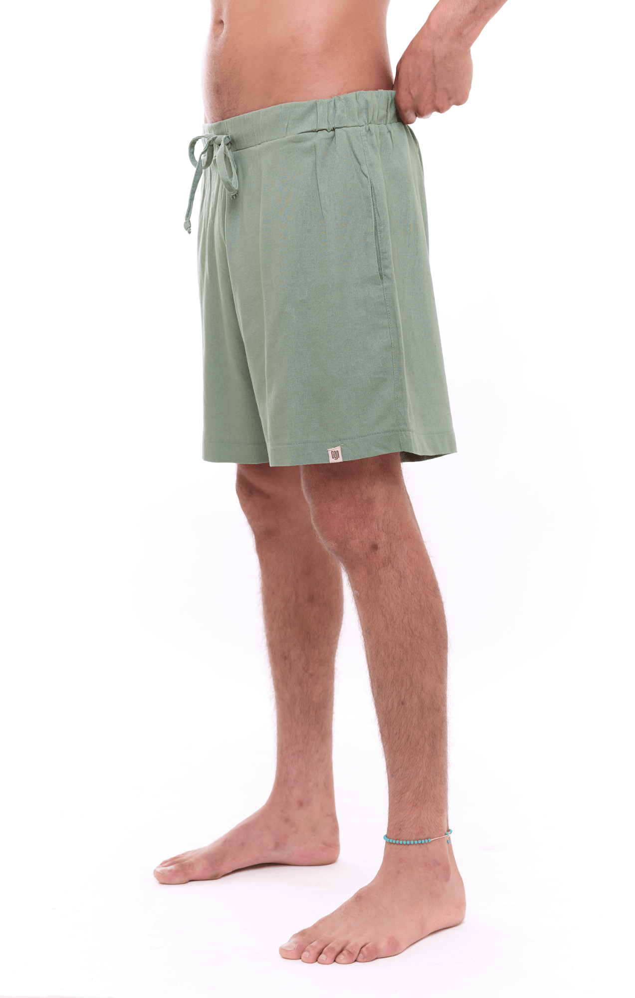 Green - Unisex Linen Shorts - GONSURFING