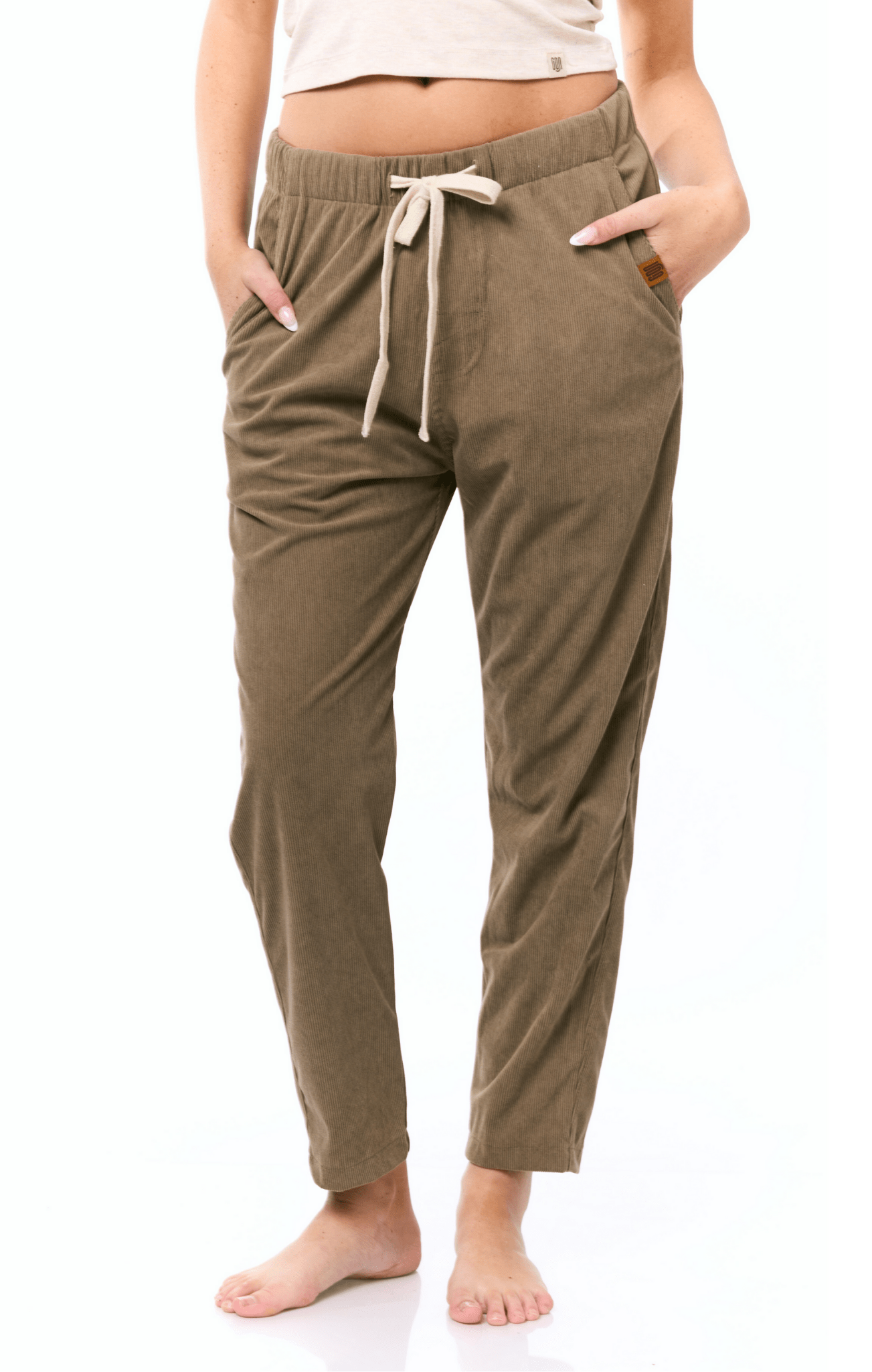 Khaki - Corduroy Long Pants - GONSURFING