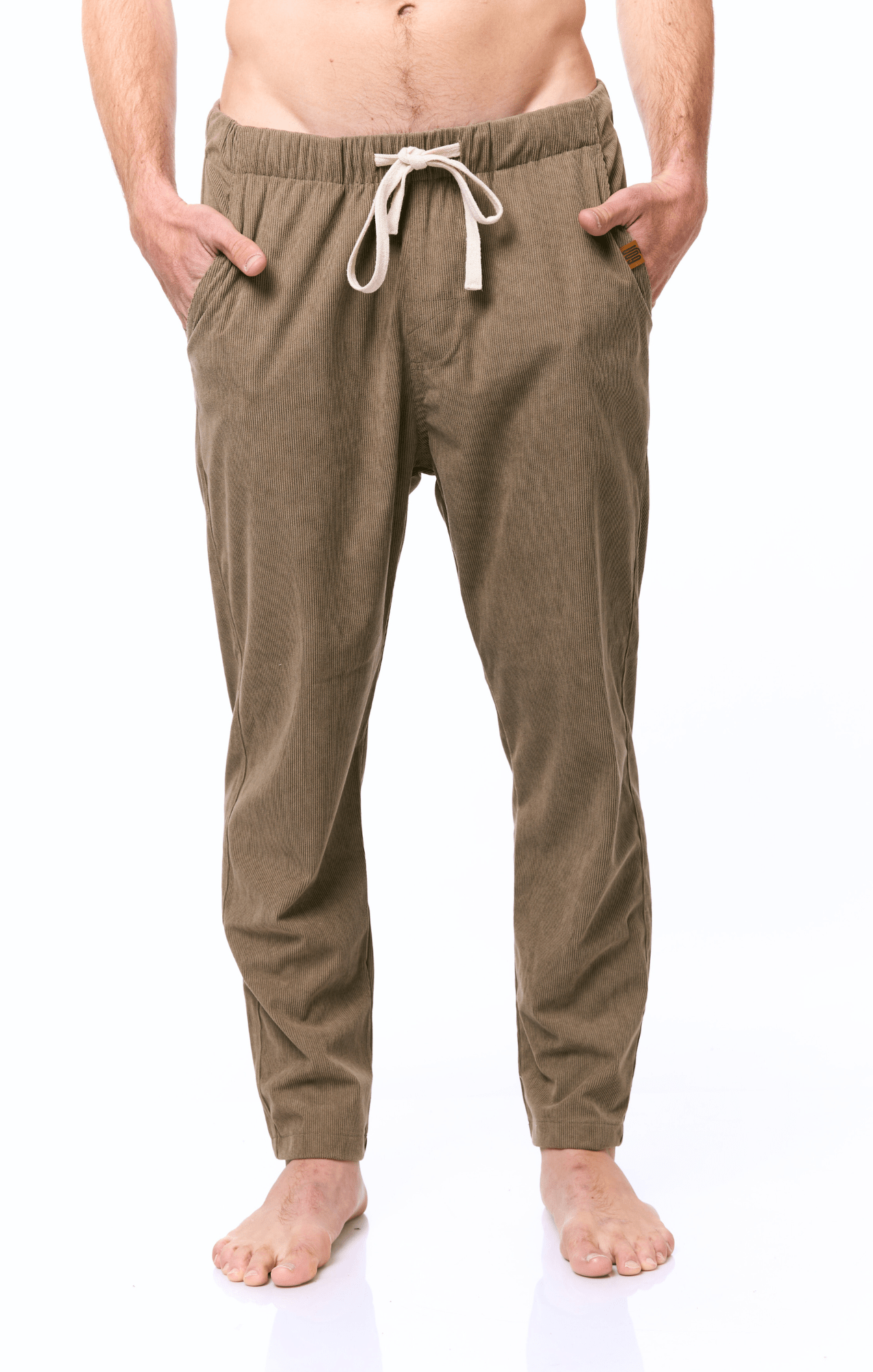 Khaki - Corduroy Long Pants - GONSURFING