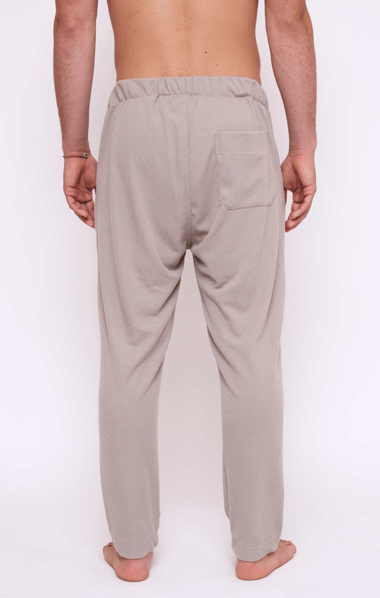 Khaki - Waffle Unisex Long Pants - GONSURFING