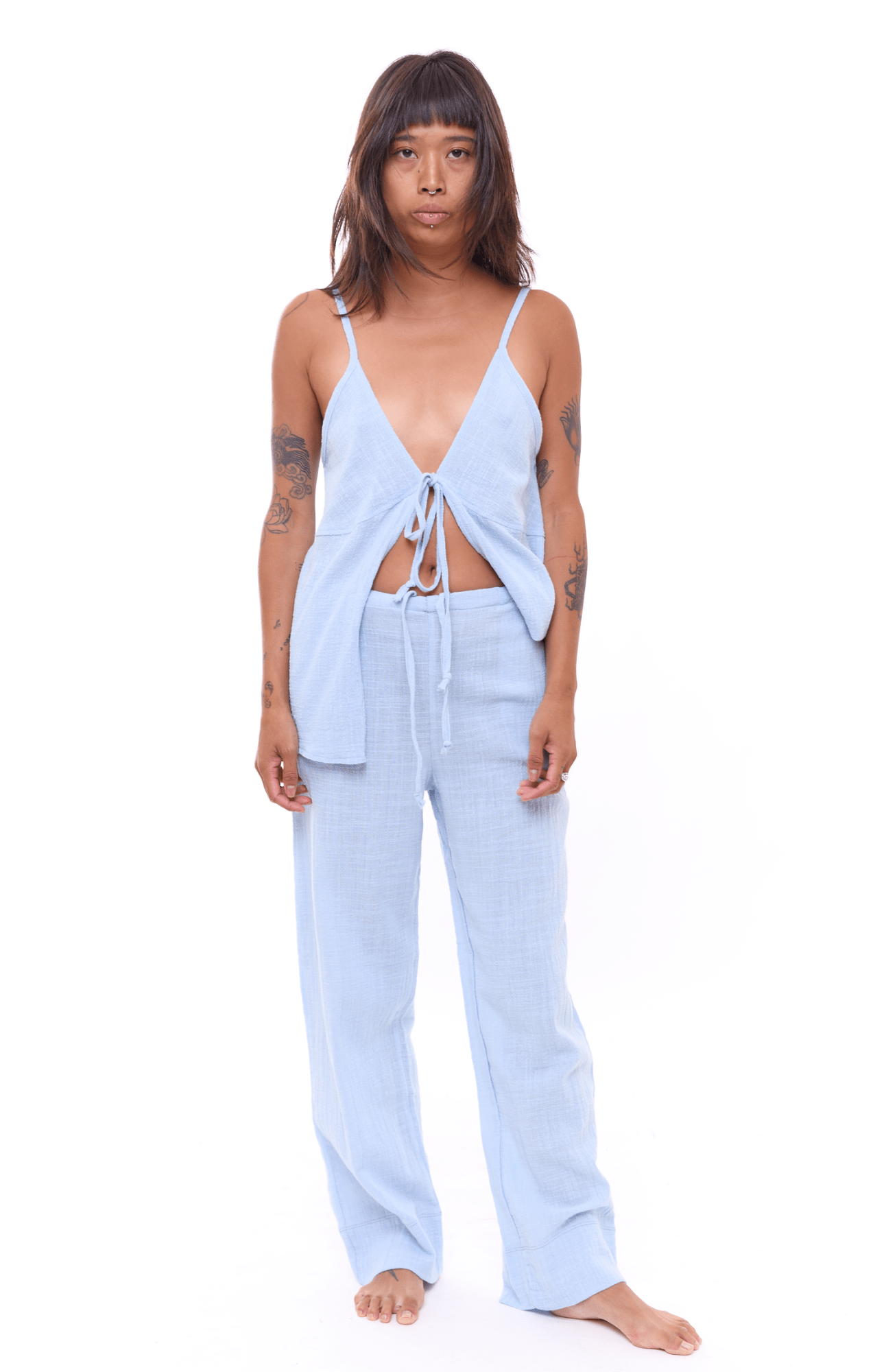 Light Blue - Woman Long Pants - GONSURFING