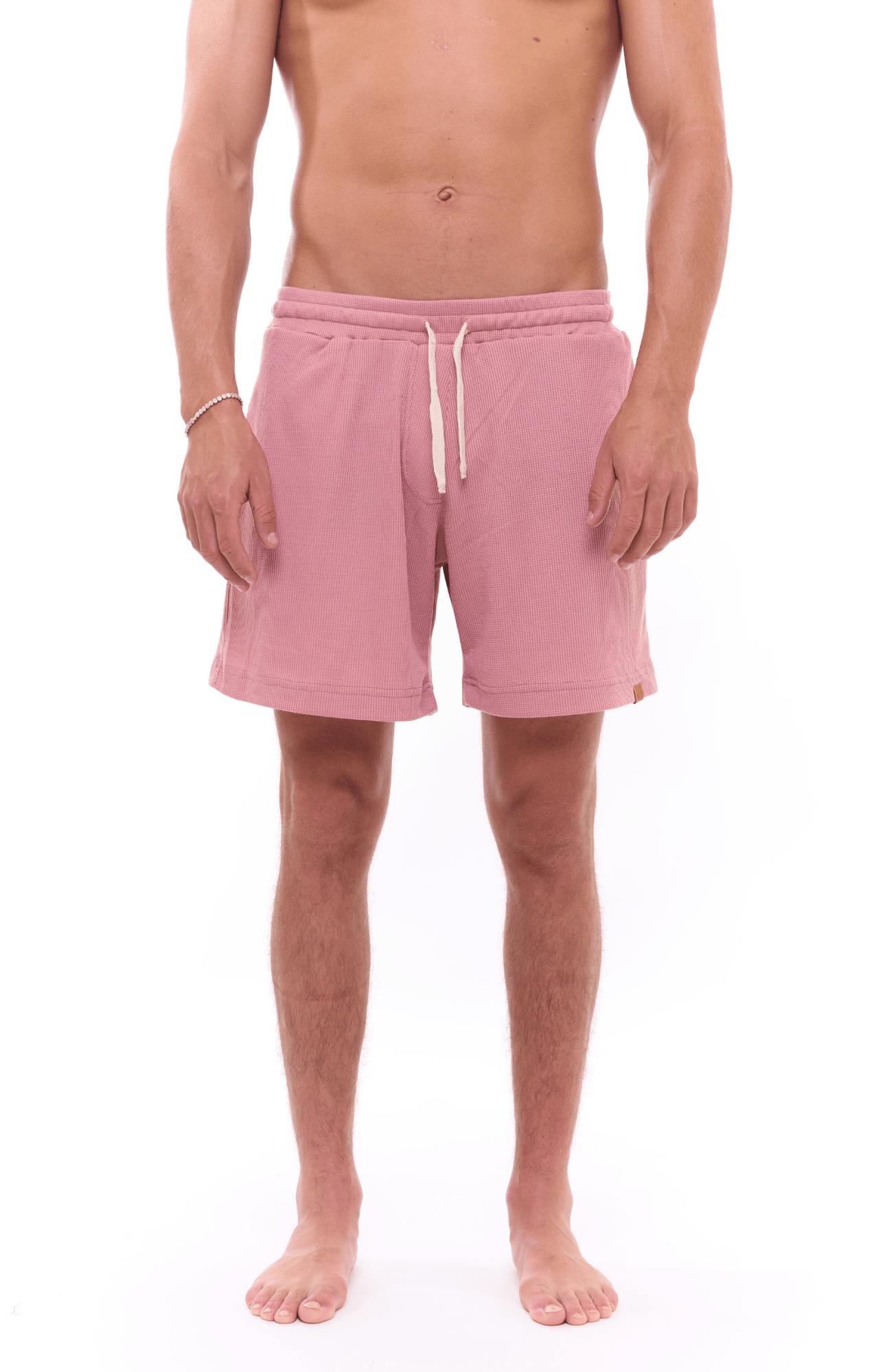 Light Pink - Waffle Unisex Shorts - GONSURFING