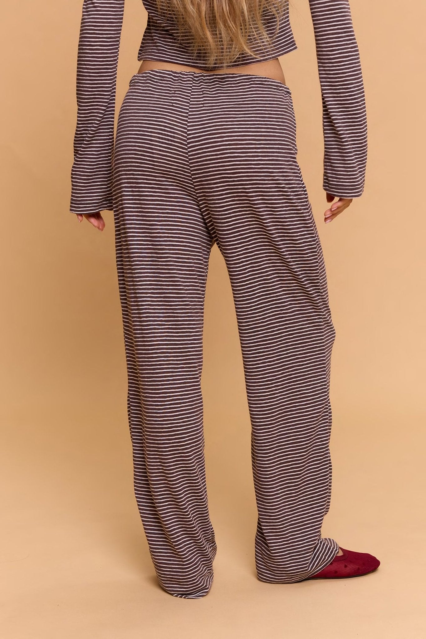 Long striped pants - brown - GONSURFING