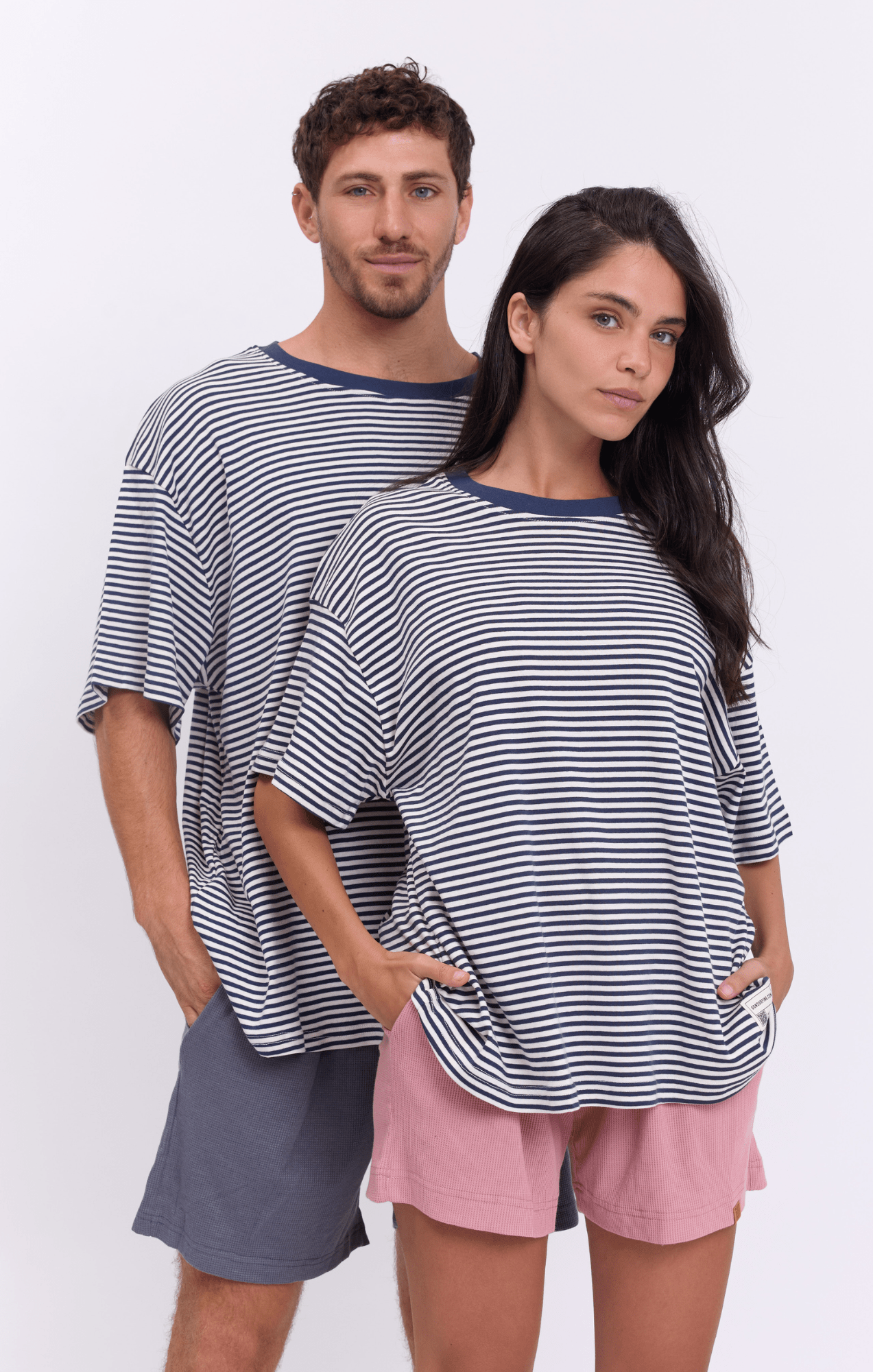Navy Stripes - Oversize T-Shirt - GONSURFING