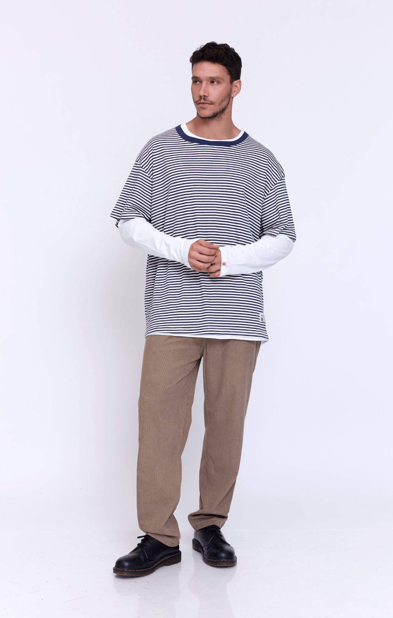Navy Stripes - Oversize T-Shirt - GONSURFING