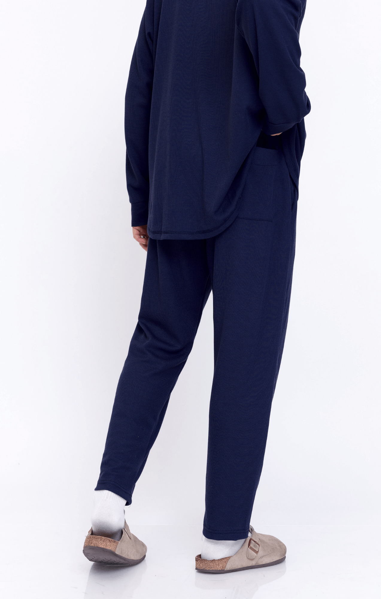 Navy - Waffle Unisex Long Pants - GONSURFING