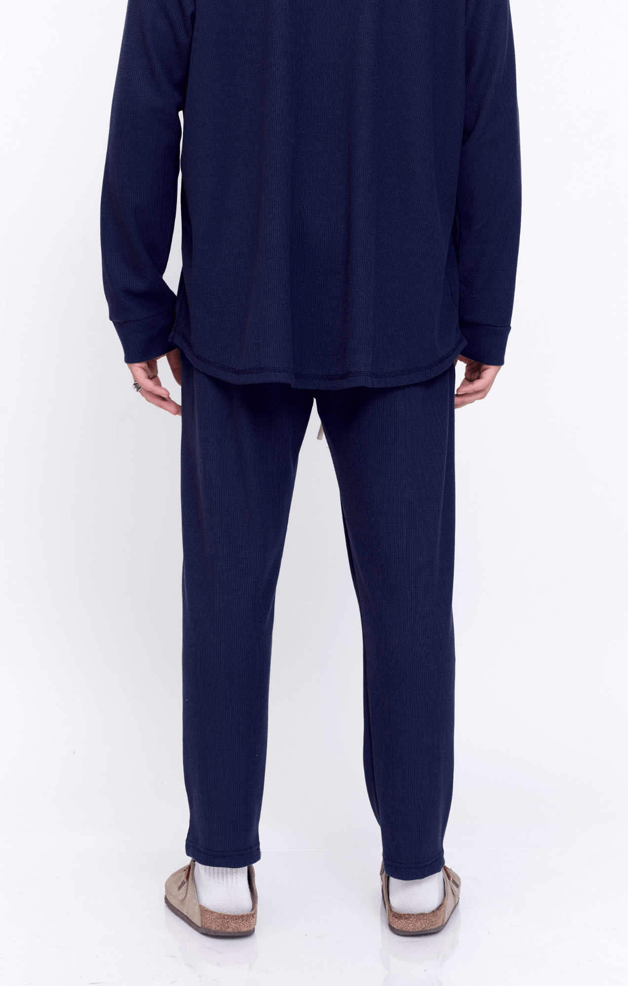 Navy - Waffle Unisex Long Pants - GONSURFING
