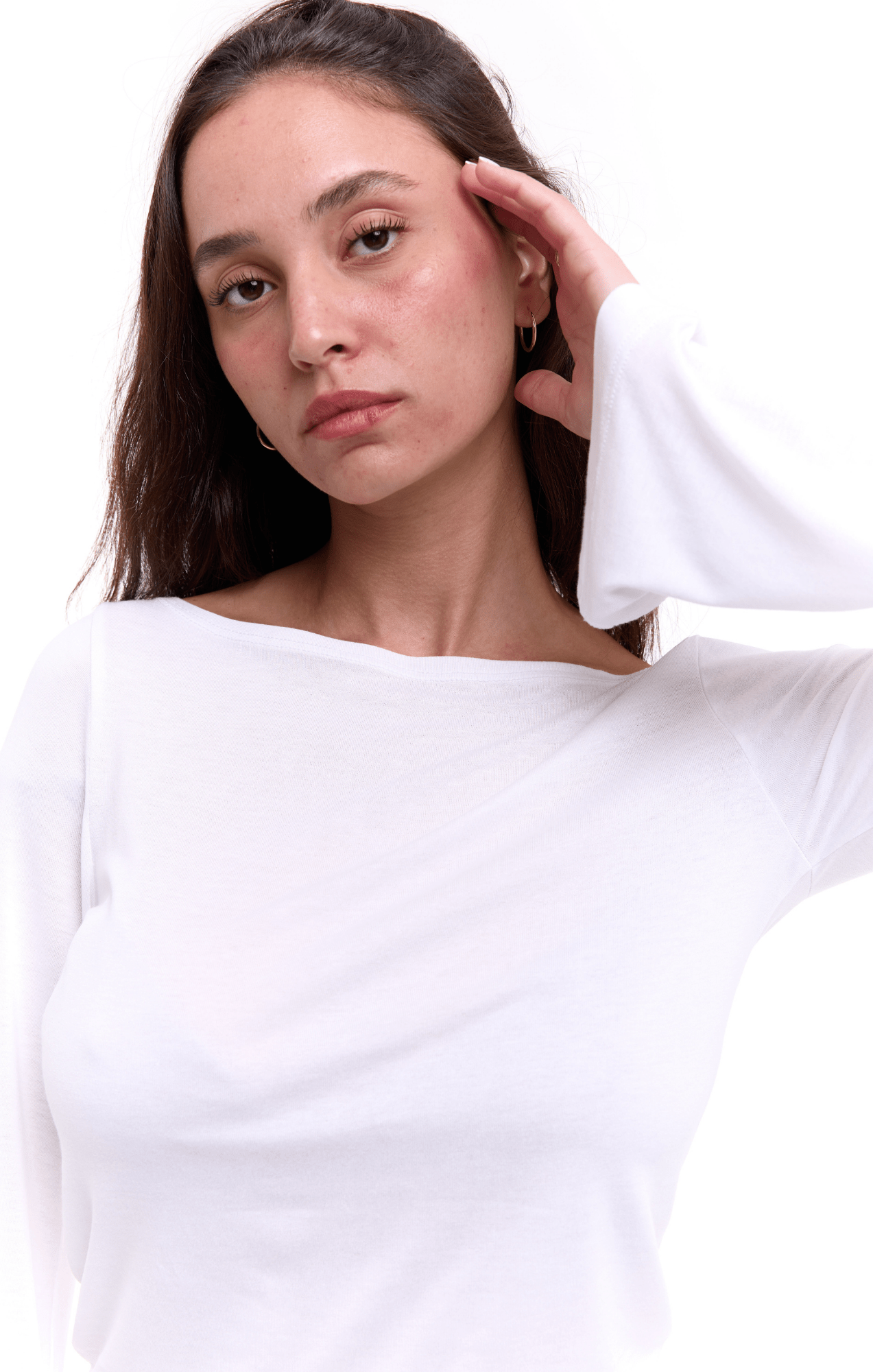 Off shoulder shirt - White - GONSURFING