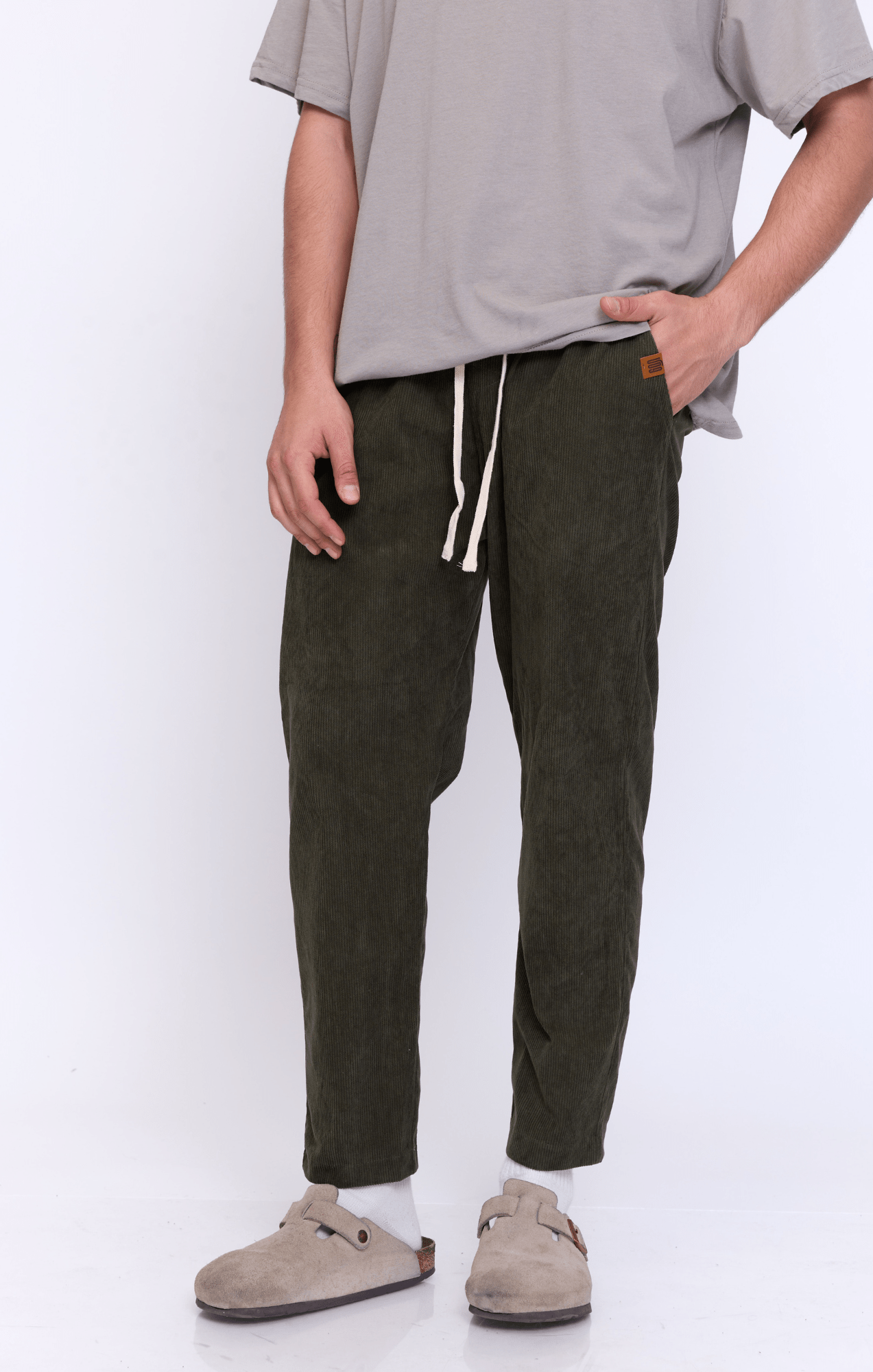 Olive - Corduroy Long Pants - GONSURFING