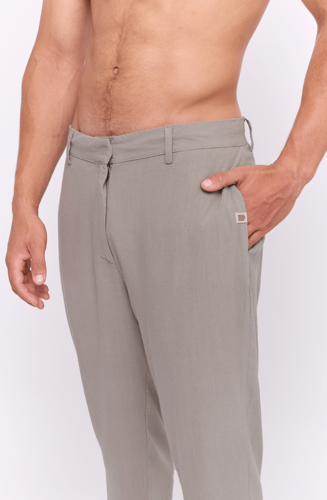 Olive - Linen Long Pants - GONSURFING