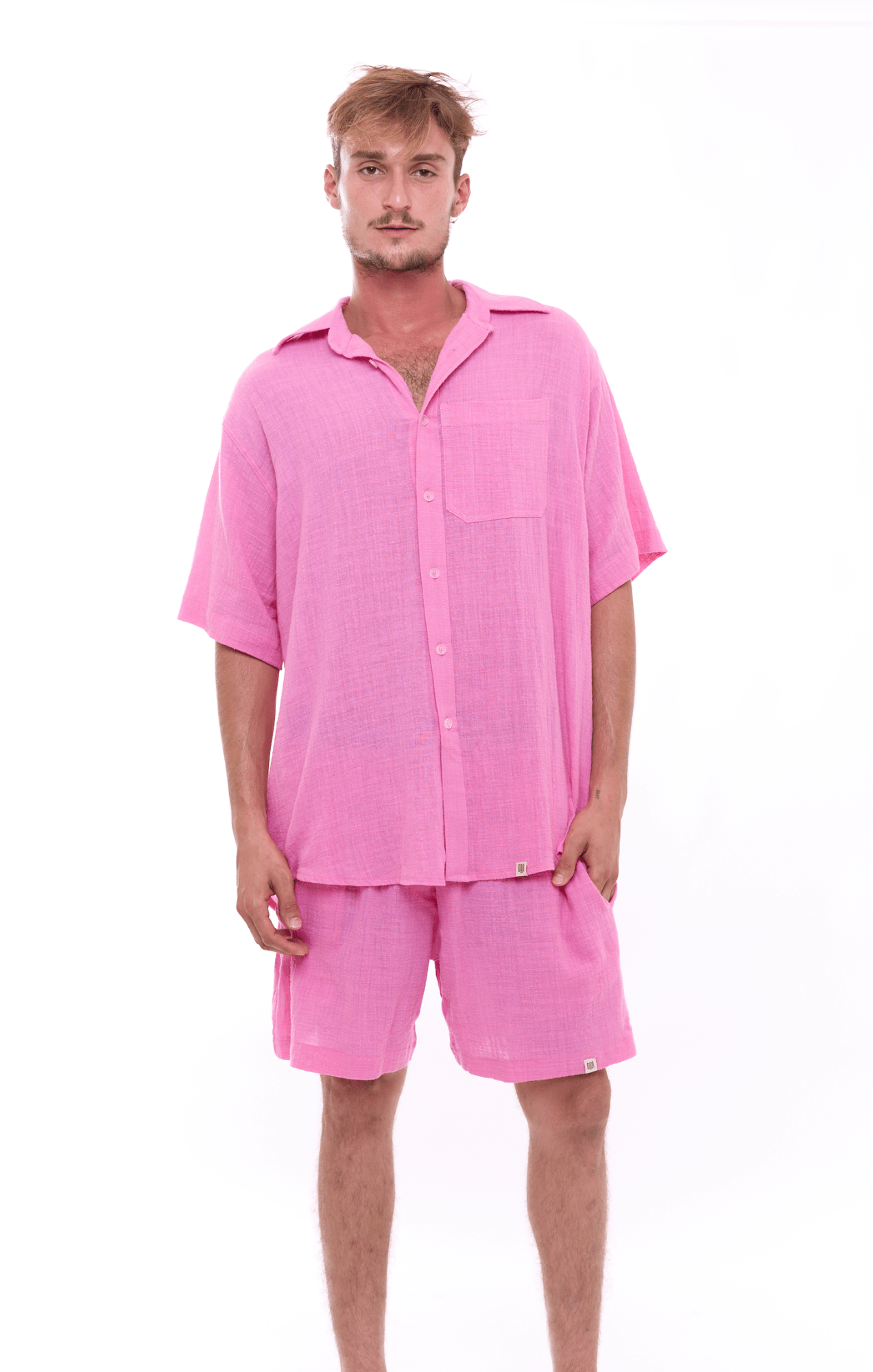 Pink - Unisex Oversize Shirt - GONSURFING
