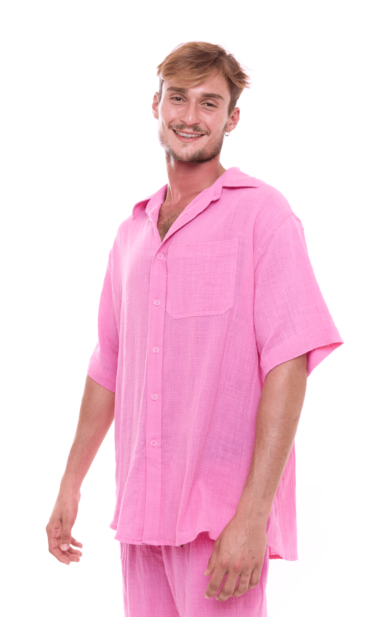 Pink - Unisex Oversize Shirt - GONSURFING
