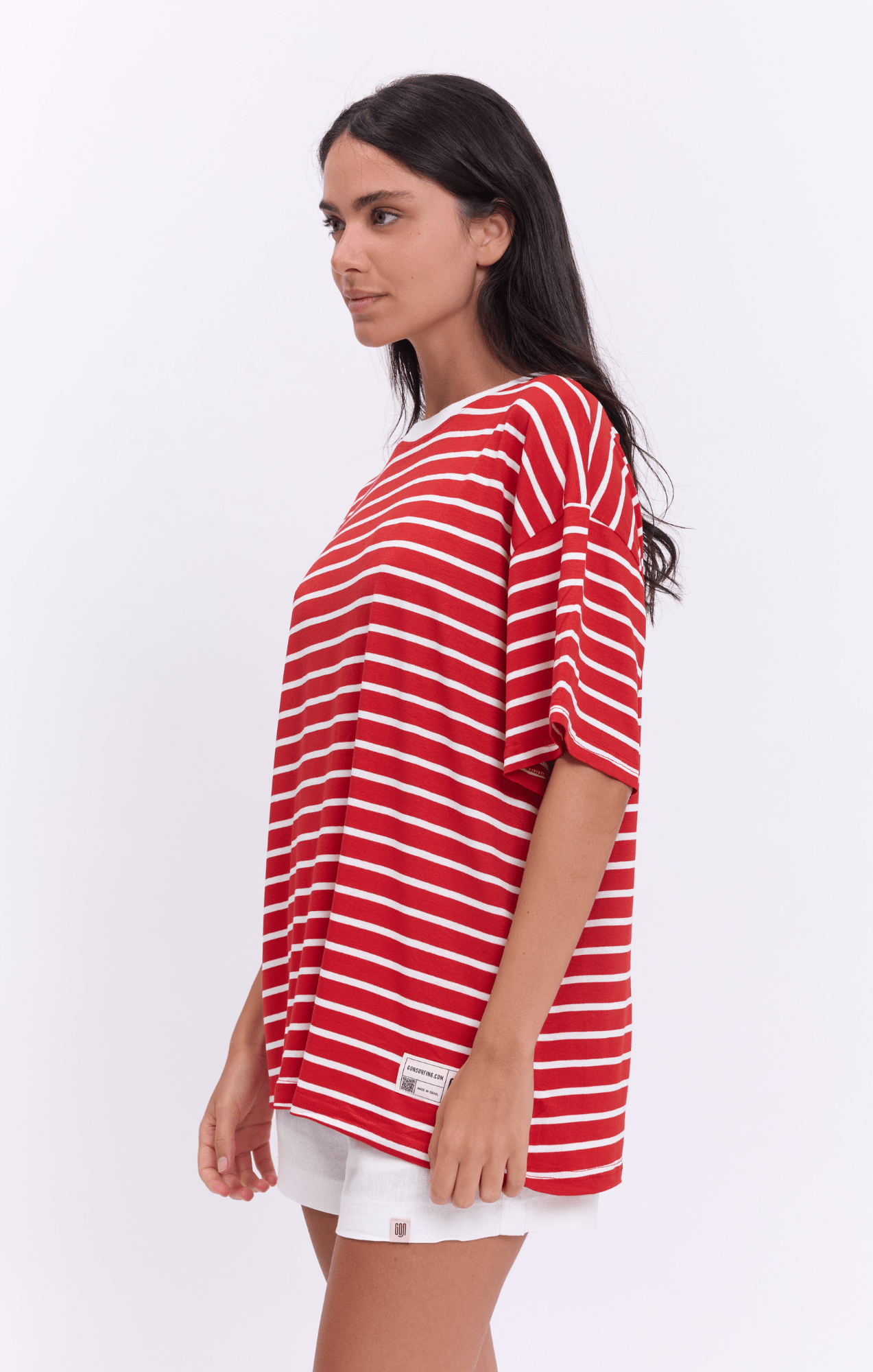 Red Stripes - Oversize T-Shirt - GONSURFING