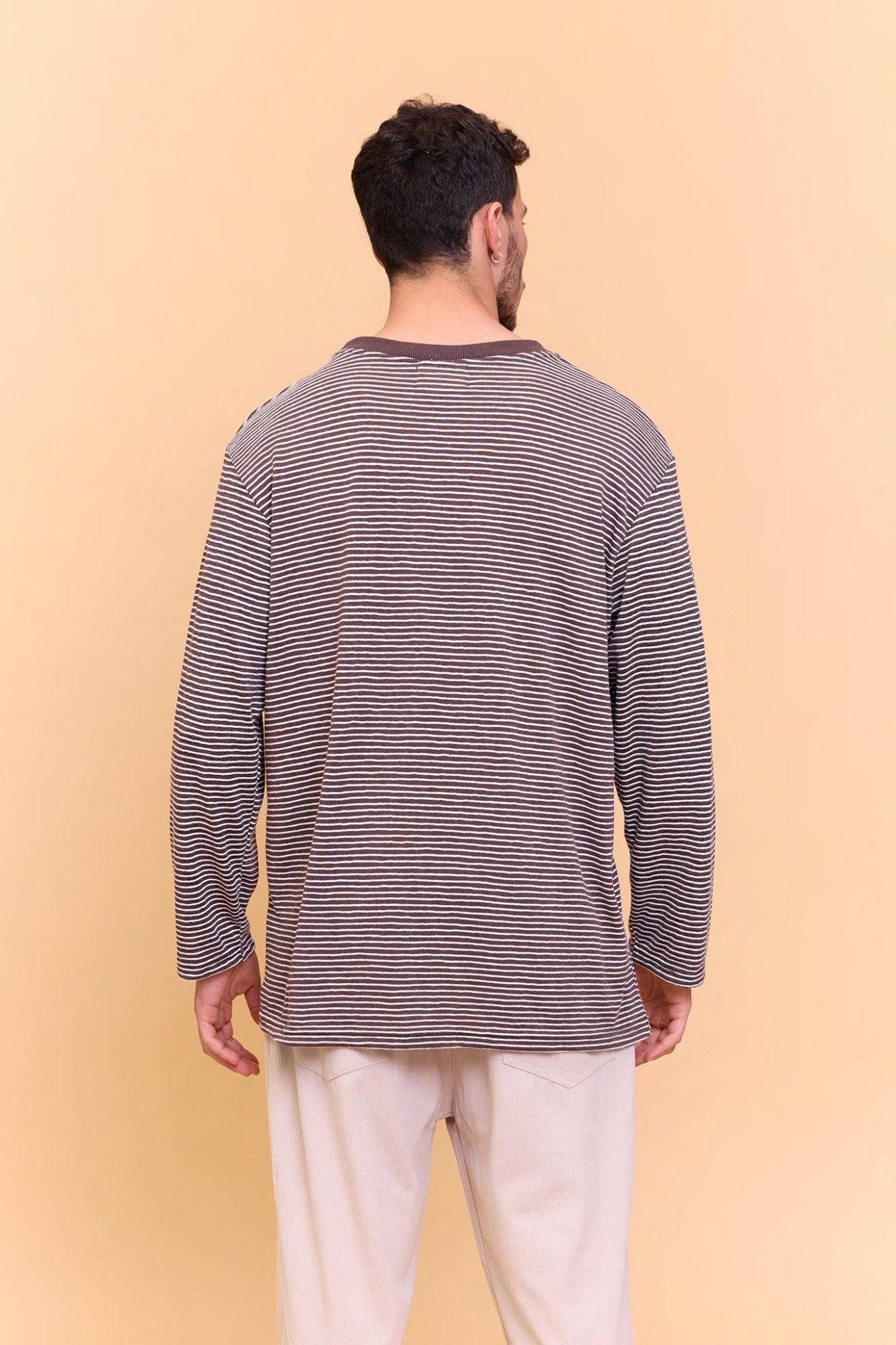 Striped Long sleeve - Brown - GONSURFING