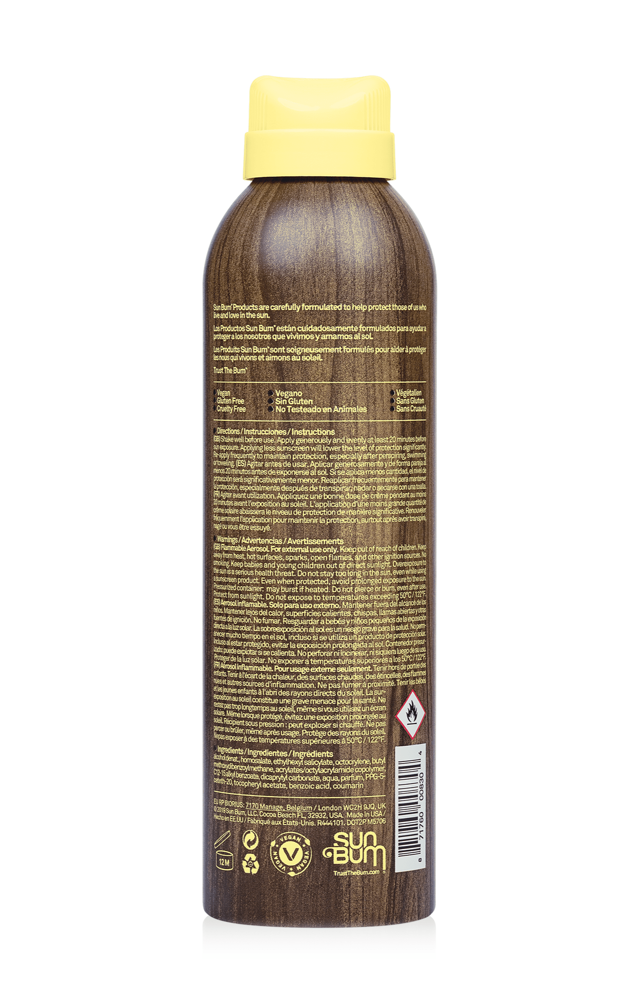 SUN BUN Original SPF 30 Sunscreen Spray - GONSURFING