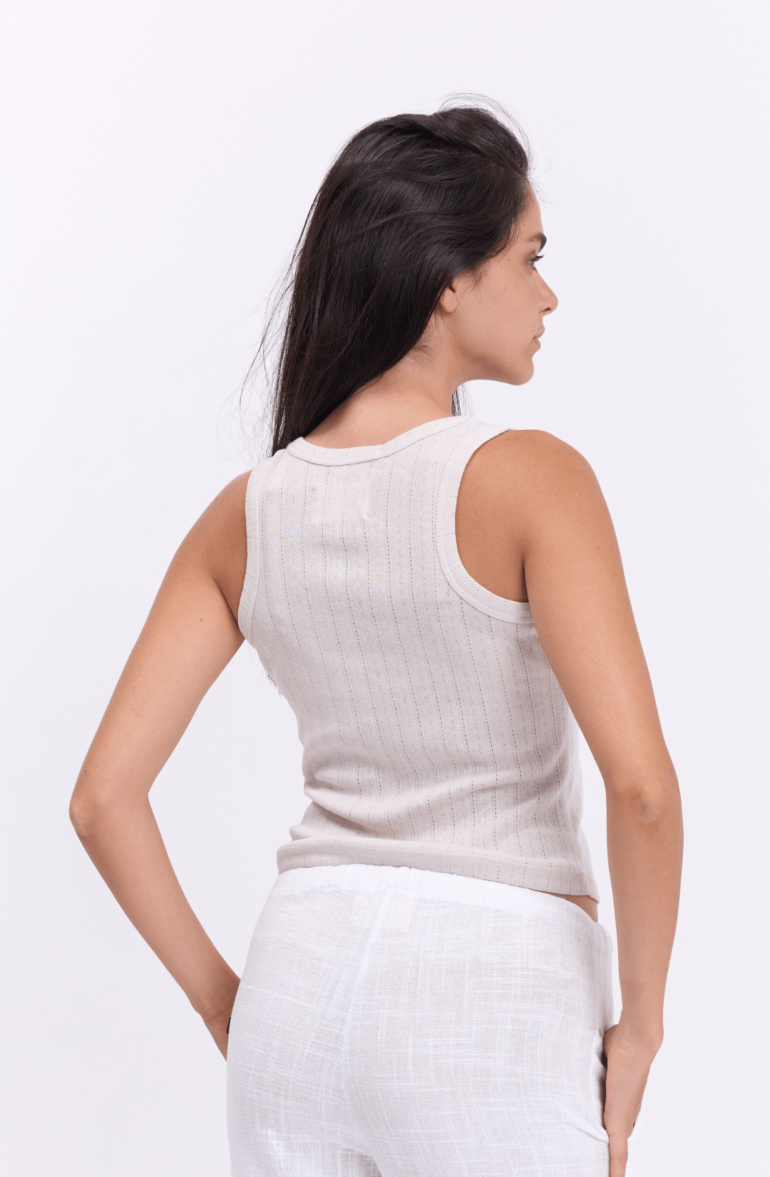 Tank top - stone pointeil - GONSURFING