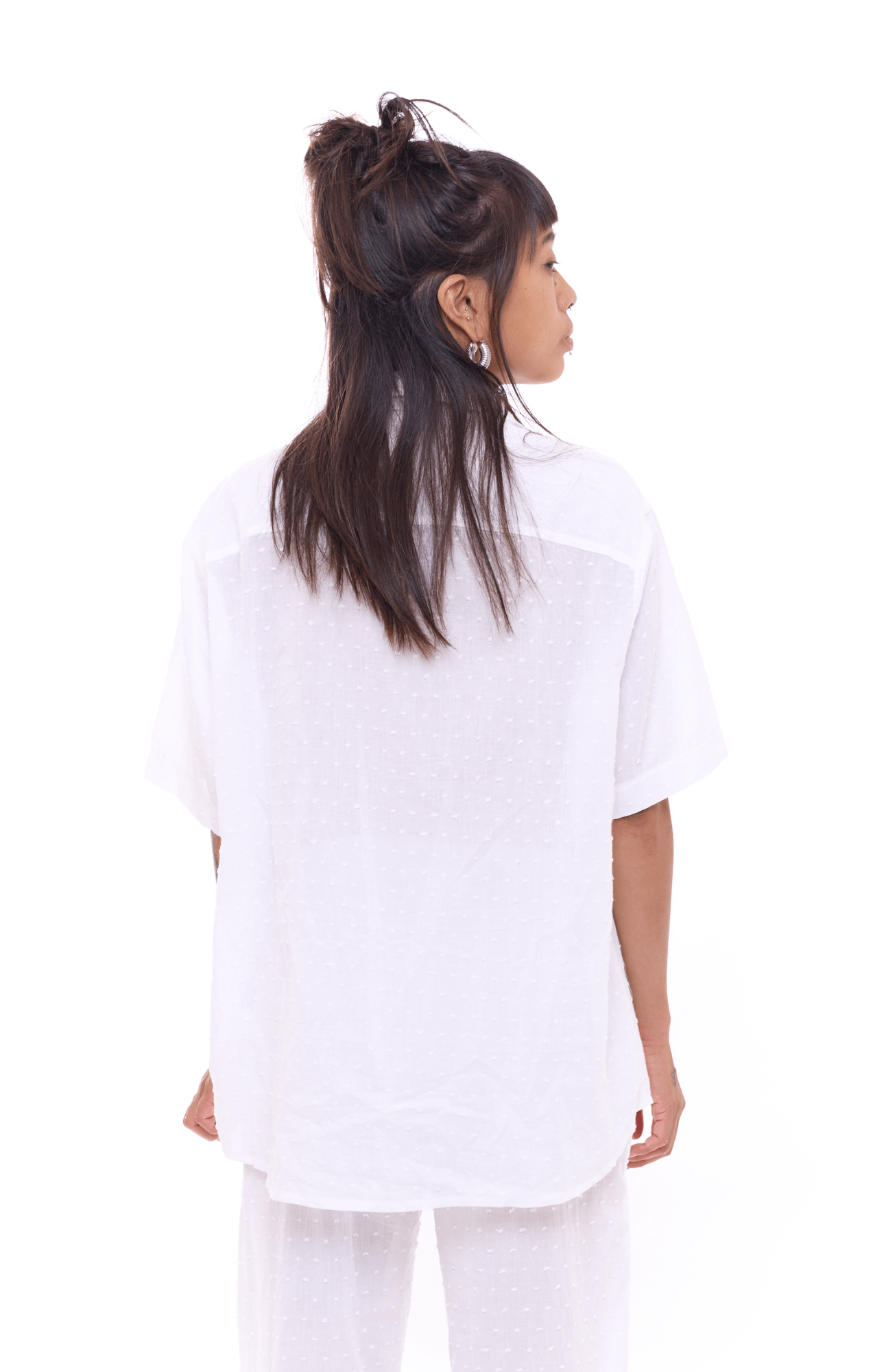 White Points - Unisex Oversize Cotton Shirt - GONSURFING