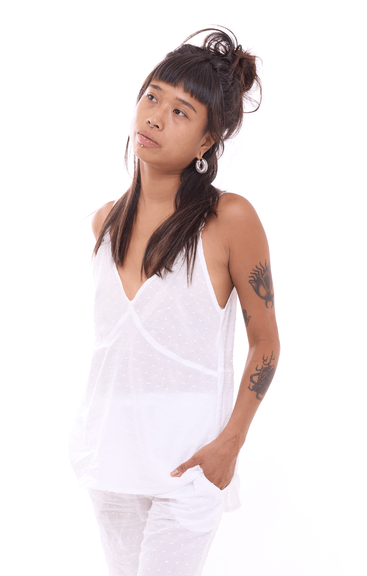 White Points - Women Cotton Top - GONSURFING