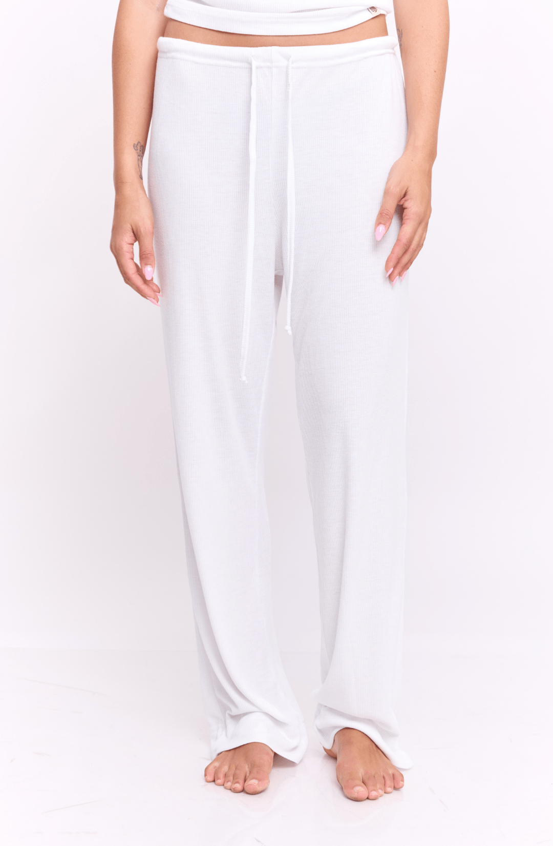 White rib - long pants - GONSURFING