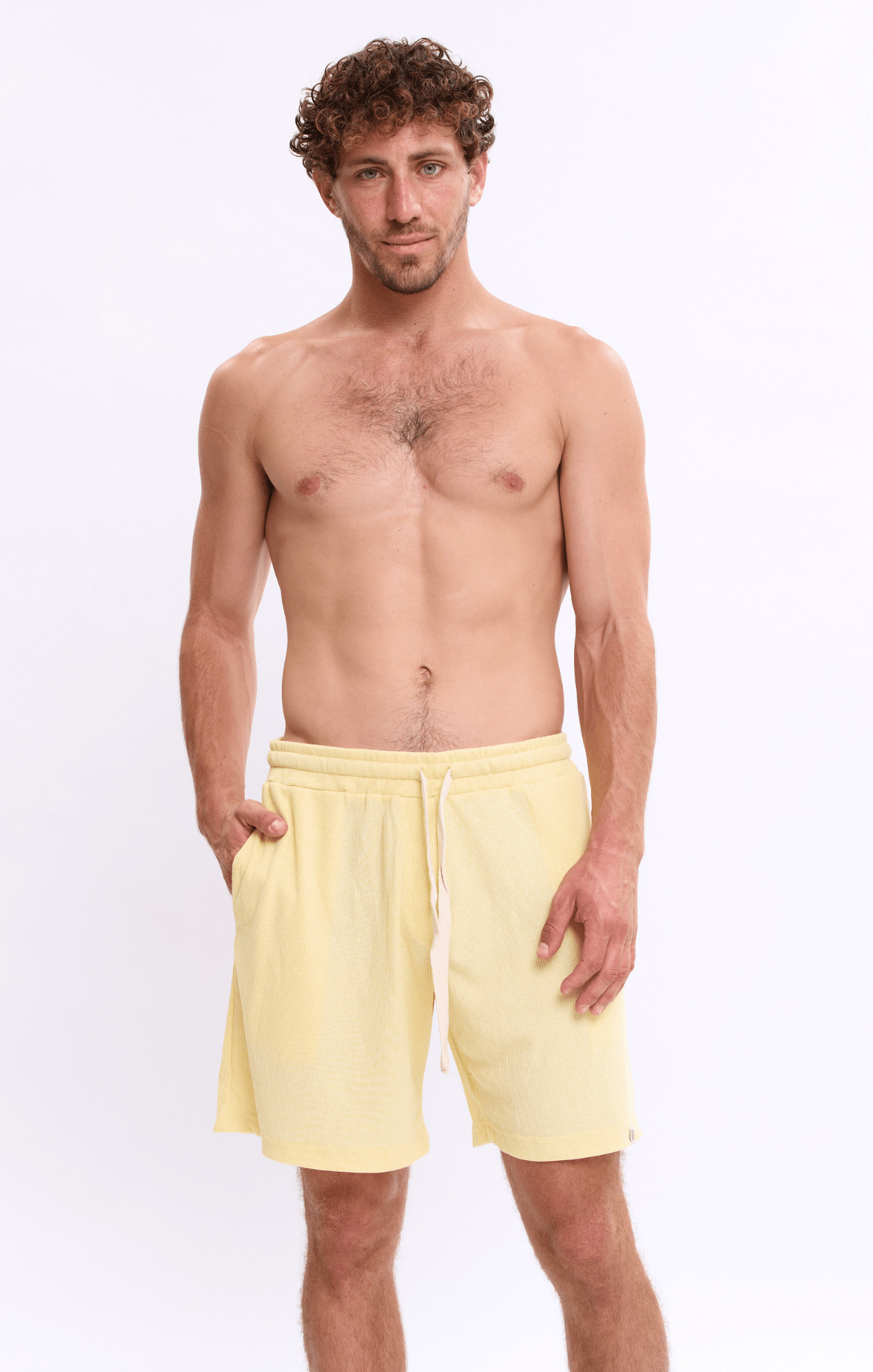Yellow - Waffle Shorts - GONSURFING